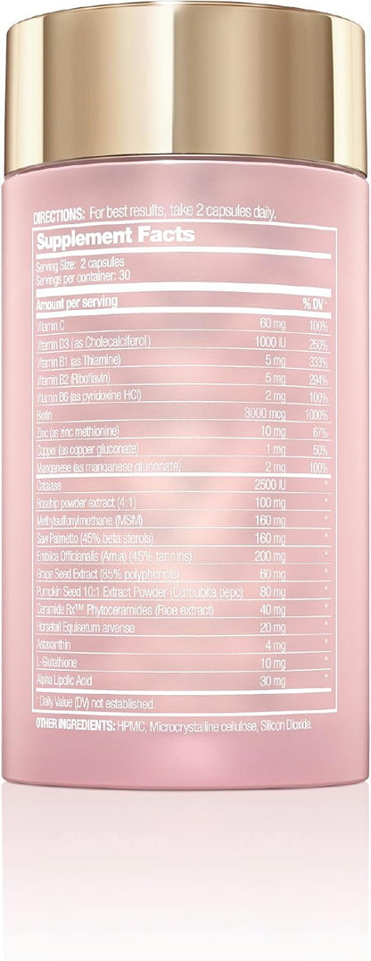 Halo Beauty Suplemento para Cabello, Piel y – Saw Palmetto (Serenoa repens): Extracto de palmito silvestre, – Image 7