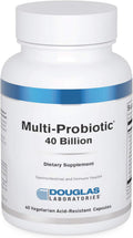 Douglas Laboratories Multi-Probiotic 40 Billion - 60 cápsulas vegetarianas resistentes a los ácidos