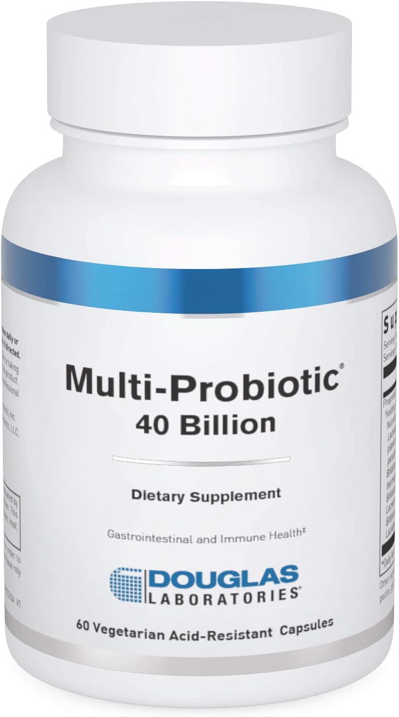 Douglas Laboratories Multi-Probiotic 40 Billion - 60 cápsulas vegetarianas resistentes a los ácidos