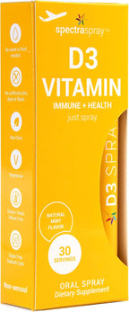 Spectraspray Vitamina D3 Spray 5000 UI - Suplemento Líquido de Vitamina D3, 30 Dosis