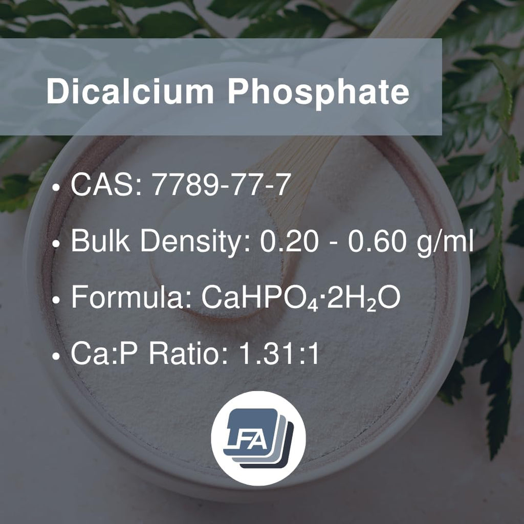 Polvo de Fosfato Dicálcico Anhidro DCP - 25 kg - Excipiente Antiaglomerante y Coadyuvante de Flujo para Comprimidos y Cápsulas