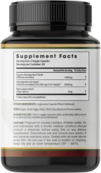 PRATIC LINE Ashwagandha Cápsulas 3000 mg - 120 Cápsulas Veganas con Polvo y Extracto de Raíz Orgánica. Sin Gluten. Hecho en EE. UU.