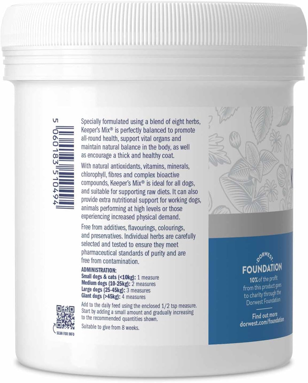 Dorwest Keeper's Mix Suplemento Herbal para Perros y Gatos