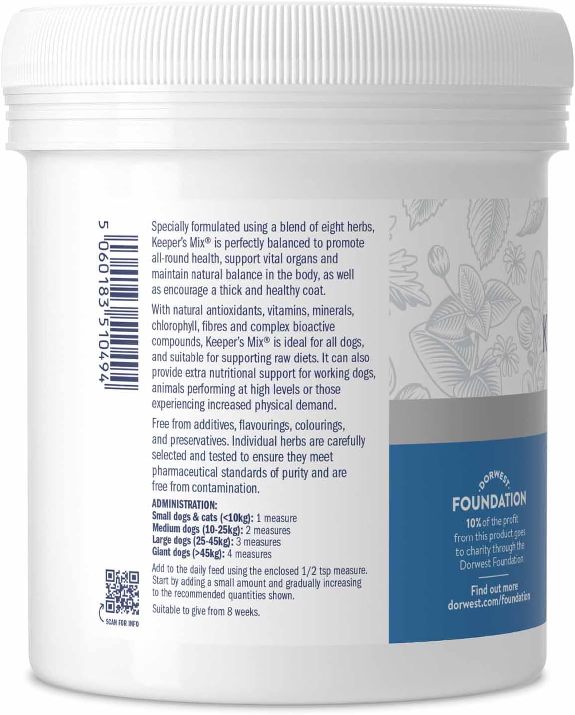 Dorwest Keeper's Mix Suplemento Herbal para Perros y Gatos