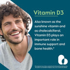 BESTVITE Vitamina D3 5000 UI (365 Cápsulas) - Sin Estearatos - No GMO - Sin Gluten