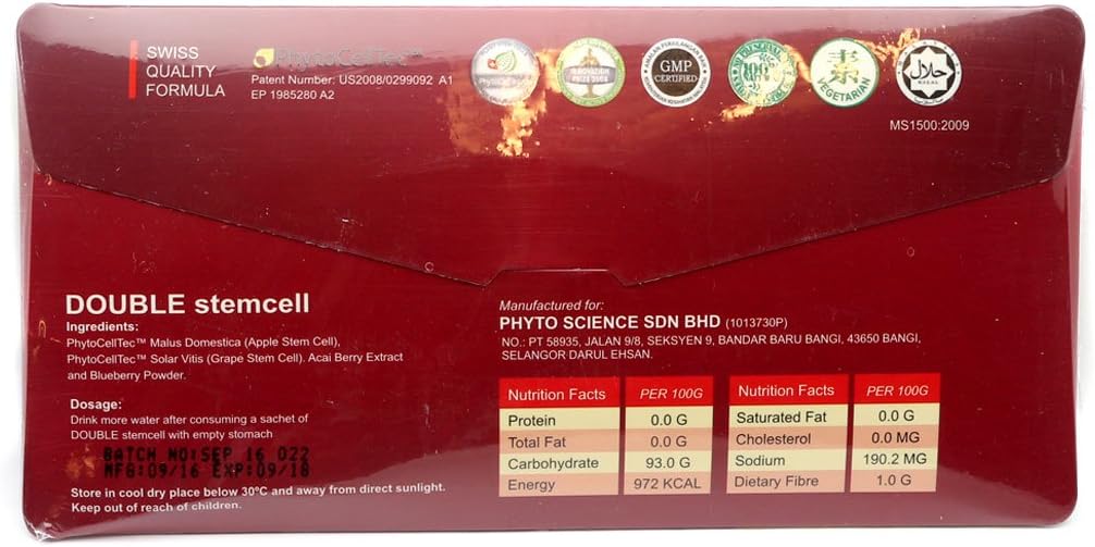 PhytoScience PhytoCellTec Apple y Grape Double Stemcell - 15 sobres