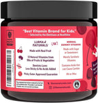 Llama Naturals Multivitamínico Infantil - Gomitas de Fruta Real, Sin Azúcar, Orgánico y Vegano - 90 Gomitas Sabor Cereza