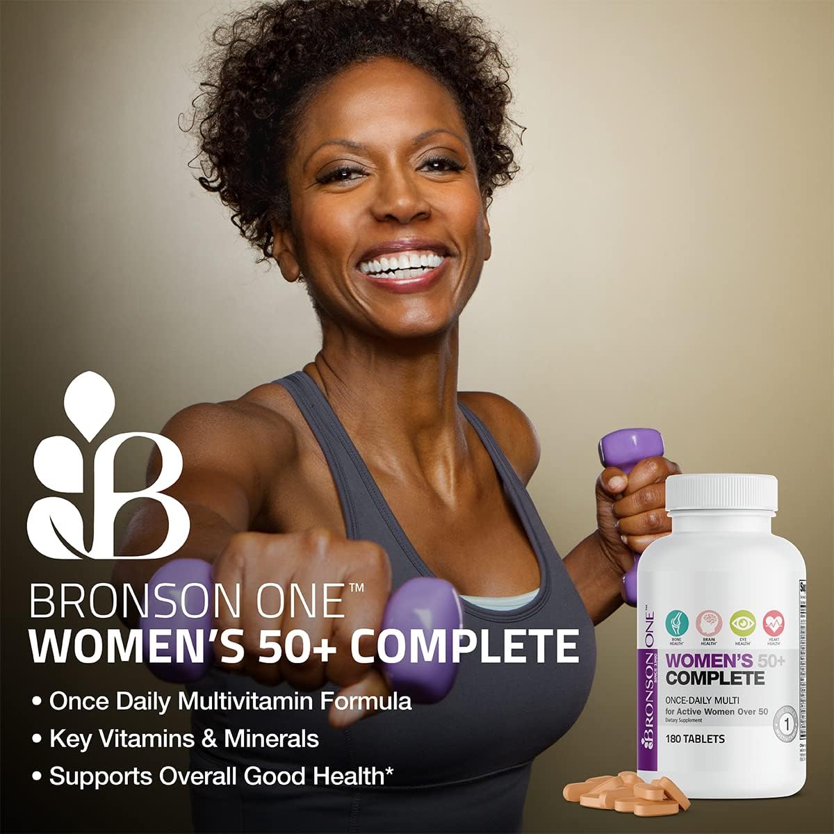 Bronson ONE Daily Women’s 50+ Complete – Función inmunológica: La vitamina C, el zinc y otros nutrientes – Image 3