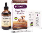 Amber NaturalZ Tumoxil Suplemento Herbal para la Salud Profunda de la Piel para Perros y Cachorros | Suplemento Canino para Apoyo a la Piel y el Metabolismo | Botella de Vidrio de 118 ml