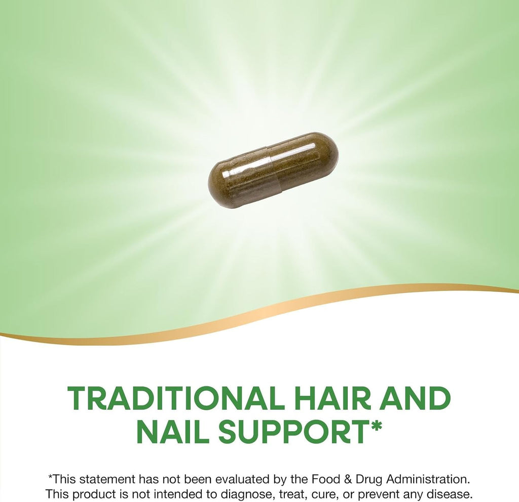 Nature's Way Horsetail Grass 440 mg - 100 Capsules - Herbal Supplement for Hair and Nails
