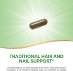 Nature's Way Horsetail Grass 440 mg - 100 Capsules - Herbal Supplement for Hair and Nails