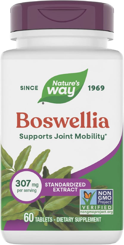 Nature's Way Boswellia Extracto Estandarizado, 60 Comprimidos – Image 1