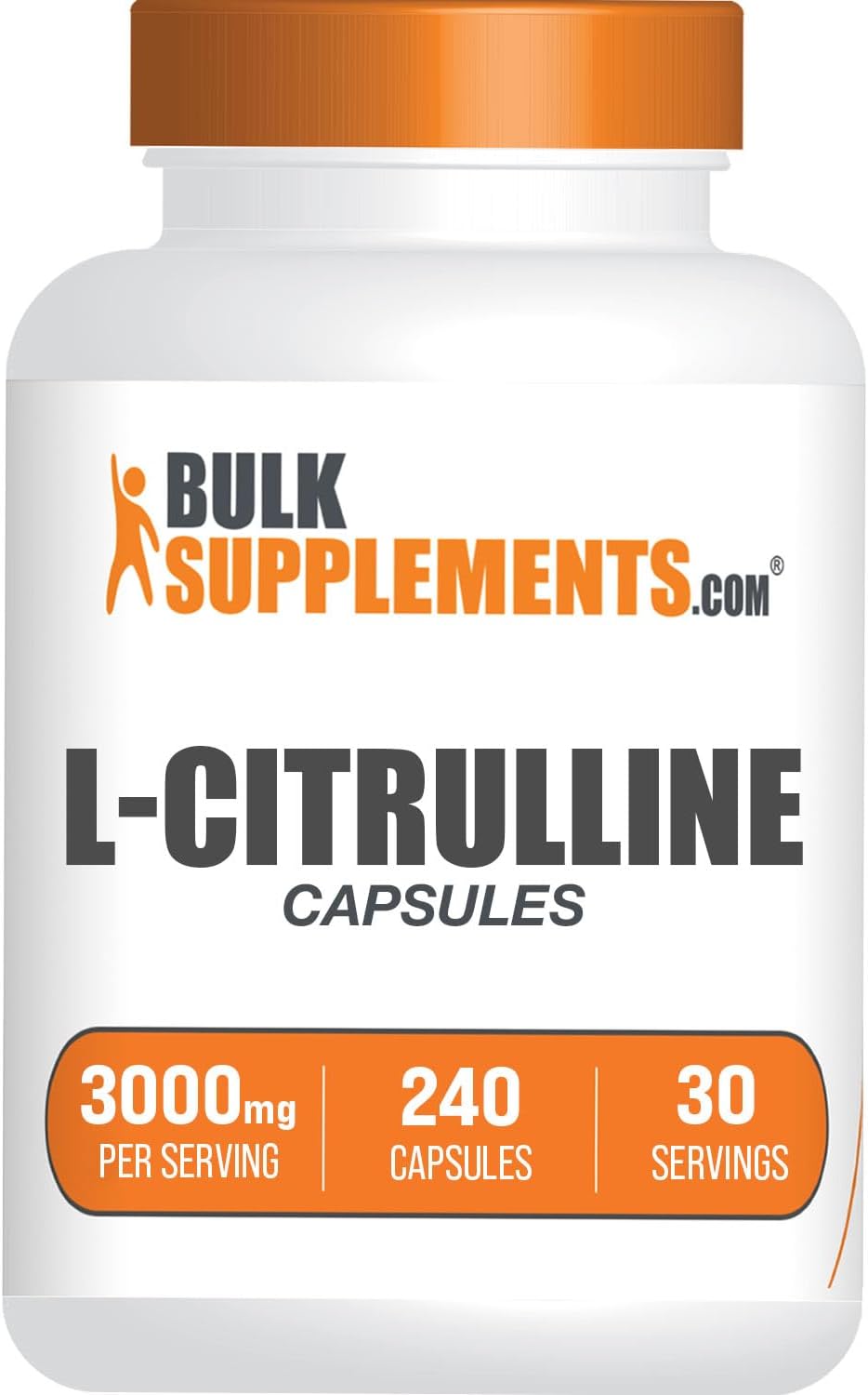 Cápsulas de L-Citrulina - 3000 mg por Dosis, 240 Cápsulas