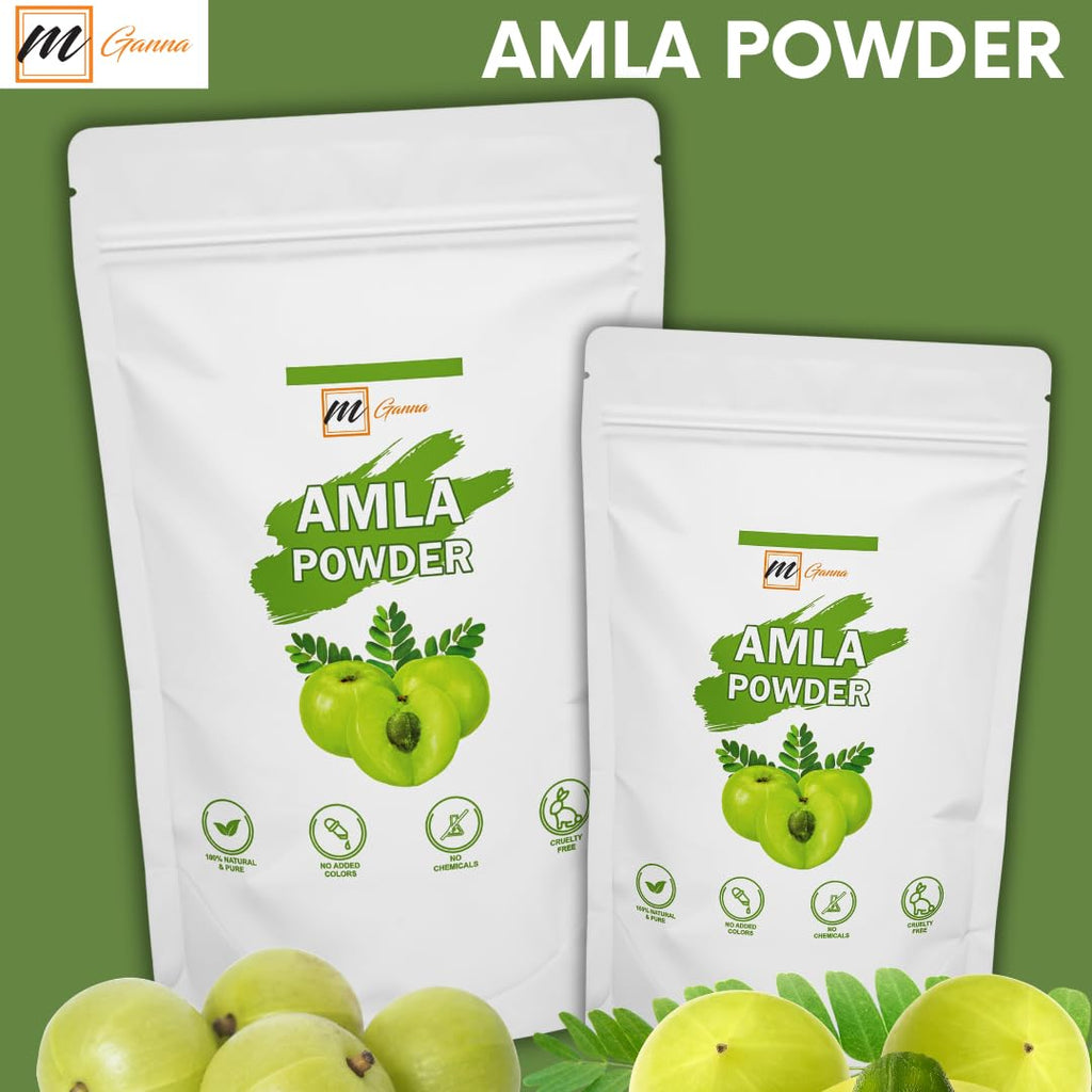 mGanna 100% Natural Amla/Indian Gooseberry/Emblica Officinalis Powder for Skin, Hair and Health Care 100 GMS