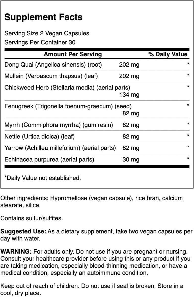 Swanson Prime Lung - 60 Cápsulas Vegetales - Mezcla de 9 Hierbas y Botánicos
