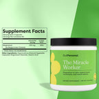 GutPersonal The Gut Fix™ Pack: The Miracle Worker Magnesio en Polvo, Sabor Fresa, 30 Dosis + The Booster Probiótico, Cápsulas, 60 Dosis