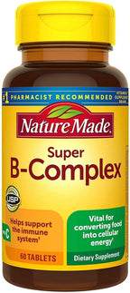 Nature Made Super B-Complex con Vitamina C y Ácido Fólico, 60 comprimidos