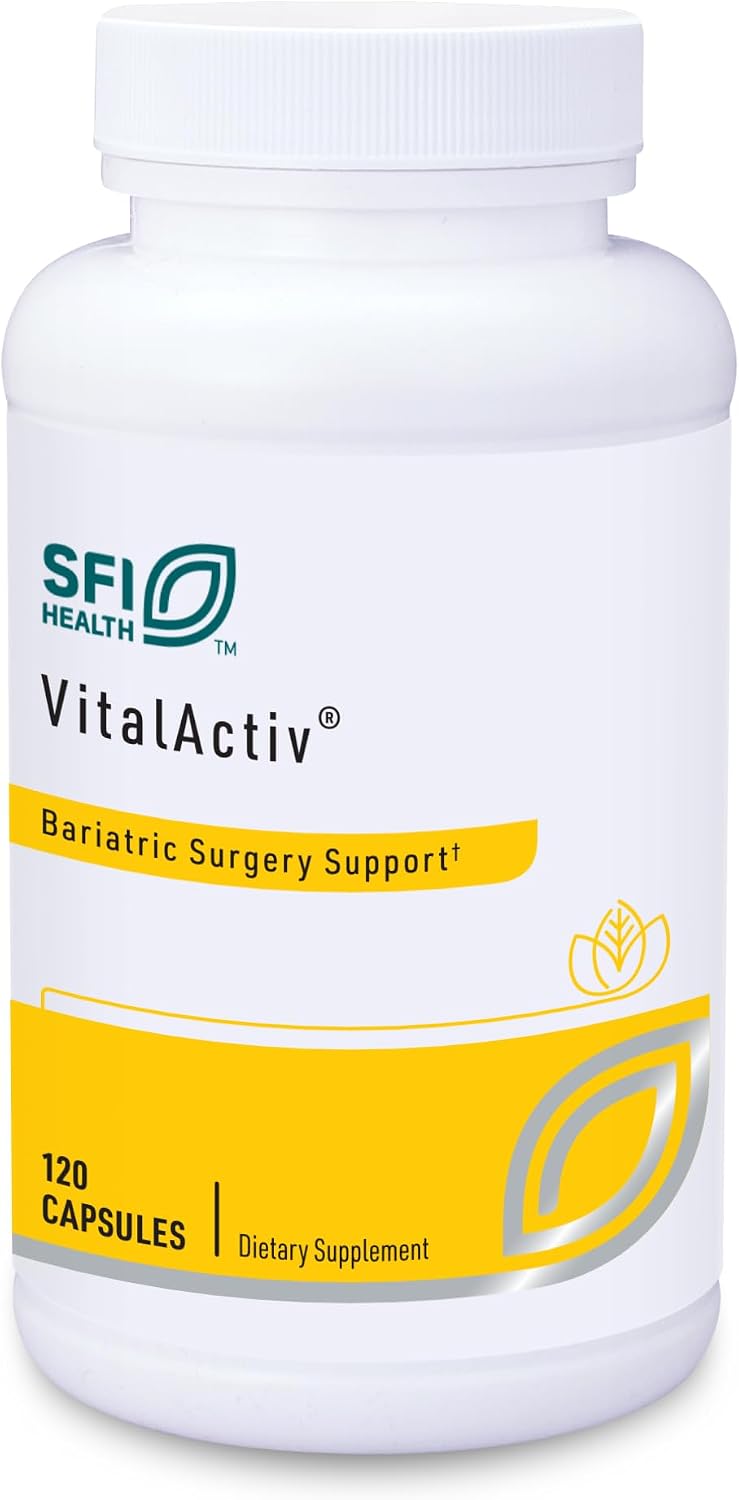 SFI Health Klaire Labs Vitalactiv - Suplemento Multivitamínico y Mineral Bariátrico, Hipoalergénico con Folato Activo y Minerales Quelados (120 Cápsulas)