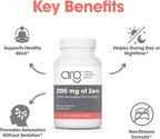 Nutricology ZenMind - 550 mg GABA y 200 mg L-Teanina - Apoyo a la Calma y Relajación - Fórmula no Somnolienta - Cápsulas Vegetarianas - 60 Dosis - 120 Cápsulas