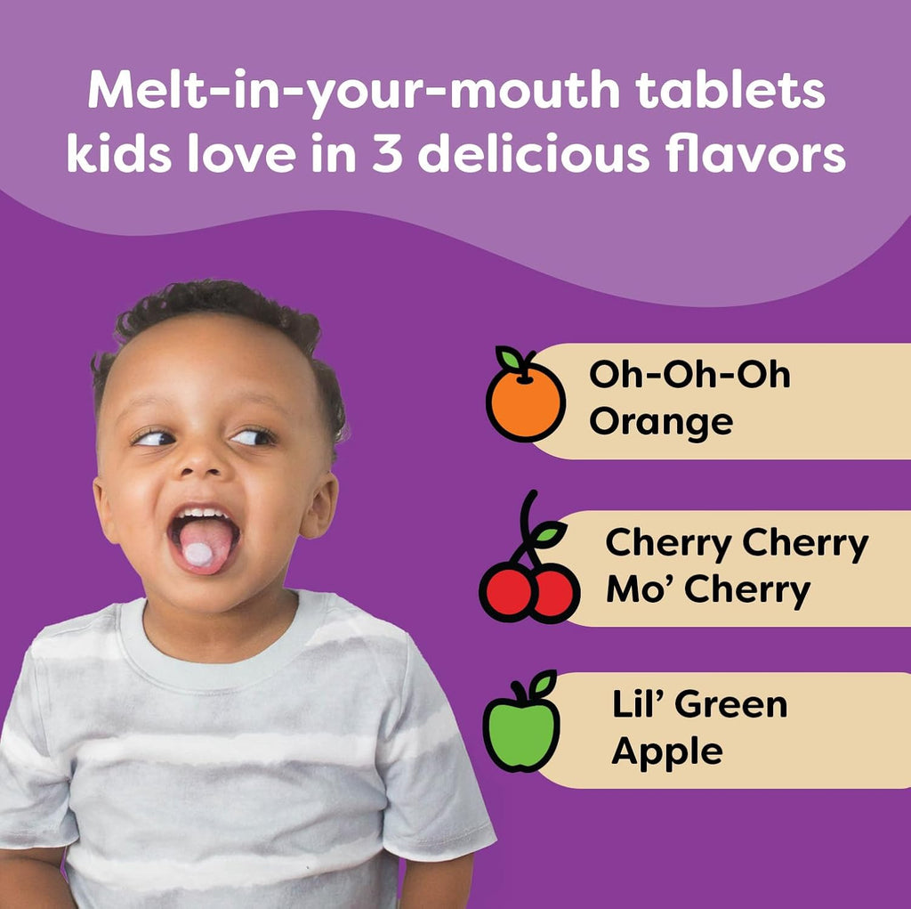 Renzo's Multivitamínico Infantil con Hierro - Comprimidos Disolubles Sabor Naranja, 60 uds.
