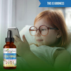 Herbal Goodness Kids Focus Formula - Gotas Líquidas para la Concentración Infantil con Ashwagandha y Moringa