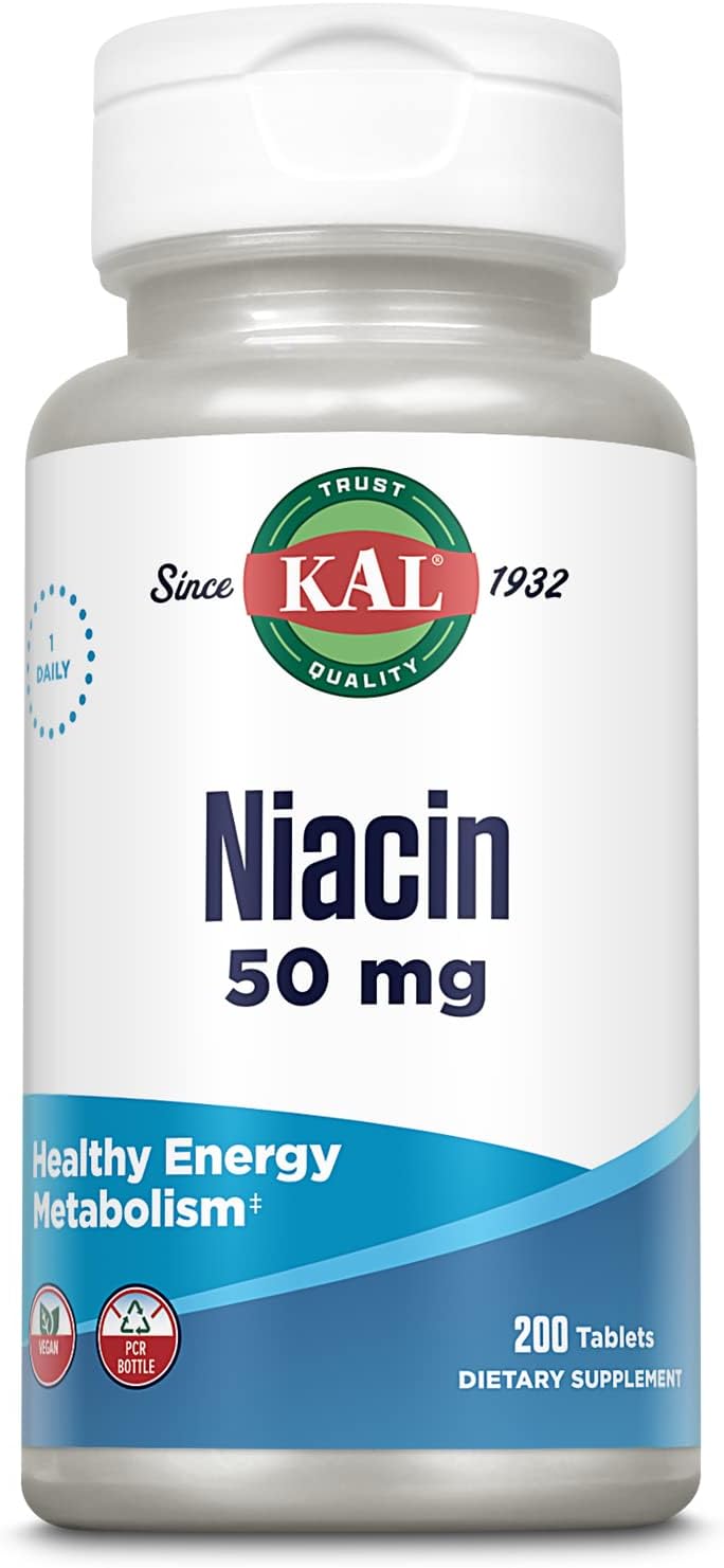 KAL Niacina 50 mg, 200 comprimidos