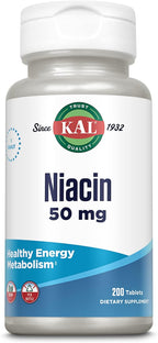 KAL Niacina 50 mg, 200 comprimidos