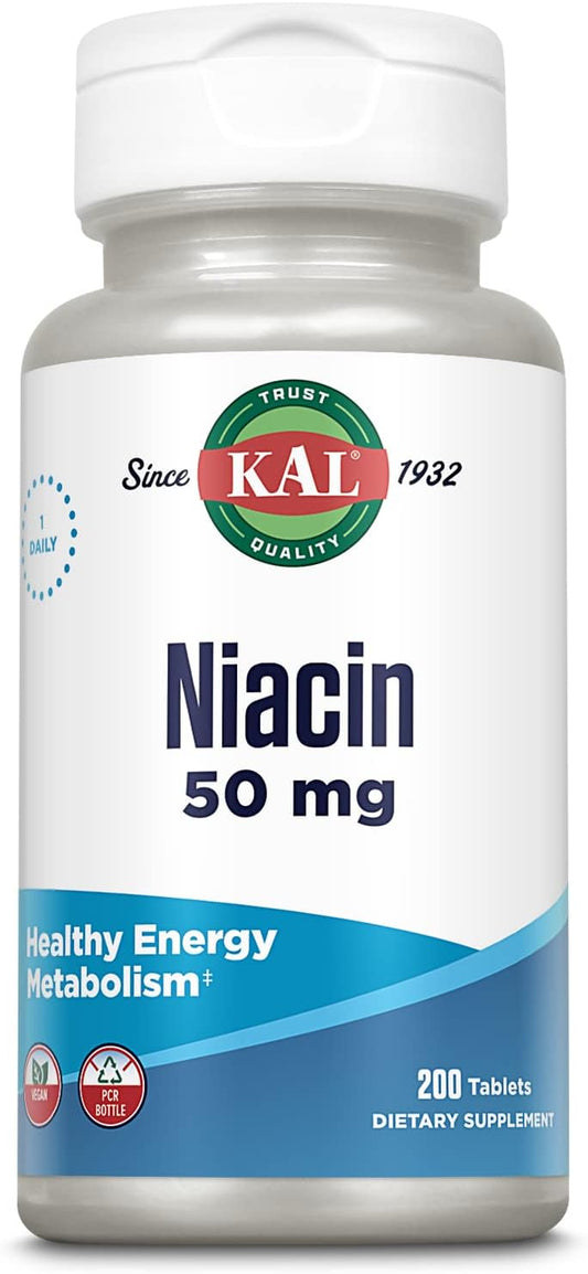 KAL Niacina 50 mg, 200 comprimidos
