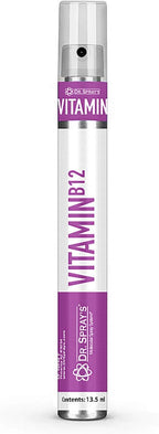 Vitamina B12 Vegano en Spray, Sabor a Menta, 30 Días de Suministro, Sin Azúcar, de Dr. Spray's