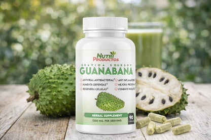 Nutrisalud Products Cápsulas de Guanábana – Vitamina B2 (riboflavina): Ayuda a mantener la visión normal y a – Image 3