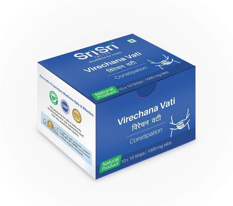 Sri Sri Virechana Vati - 100 Comprimidos - Ayurveda
