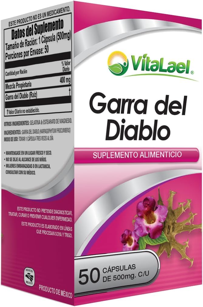 Garra del Diablo - 50 Cápsulas de 500 mg
