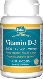 Baar Vitamina D-3, Softgels