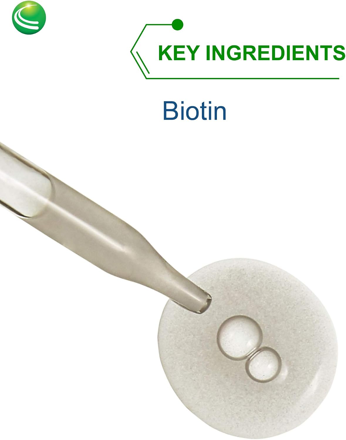 Nutra BioGenesis Biotina 5000 - Gotas de Biotina Líquida para Cabello, Piel y Uñas, Suplemento Puro para Mujeres y Hombres, 5000mcg por Porción - 59 mL (2 Oz Líq.) en Frasco de Vidrio
