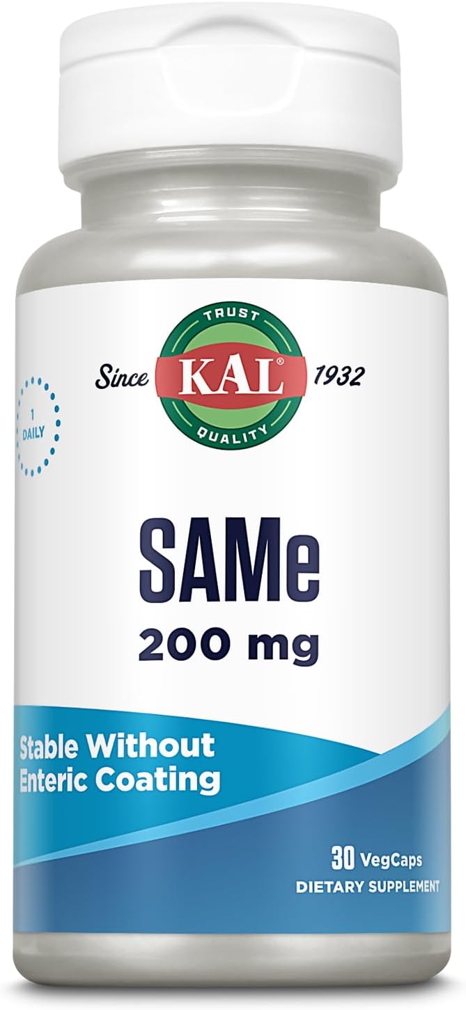 KAL SAM-e 200mg – S-adenosilmetionina para el sistema nervioso y el bienestar emocional