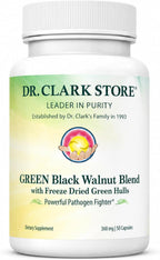 Dr Clark Store Mezcla de Nogal Negro Verde 360 mg, 50 Cápsulas de Gelatina