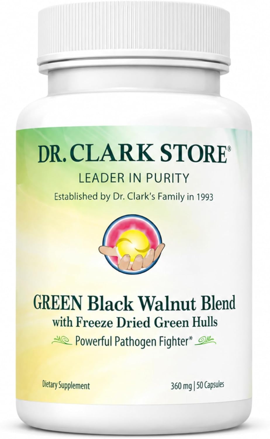 Dr Clark Store Mezcla de Nogal Verde y Negro 360mg, 60 Cápsulas de Tapioca