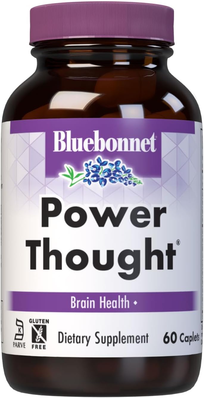BlueBonnet Power Thought - Suplemento para la Salud Cerebral, 60 Comprimidos