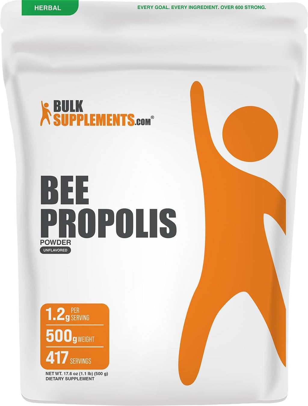 BulkSupplements.com Polvo de Propóleo de Abeja - 500 g (1.1 lbs)
