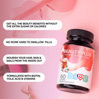 LIVS Beauty Plus Gummy Vitamins - Biotin Gummies for Hair, Skin and Nails