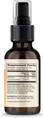 Dr. Mercola Vitamina D3 Sunshine Mist - Spray de Vitamina D3 - 5000 UI por Dosis - Apoyo Inmunitario y Articular - Sin OGM, Sin Gluten, Sin Soja - 29 ml (38 Dosis)