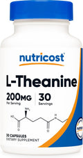 Nutricost L-Theanine 200mg, 30 Cápsulas