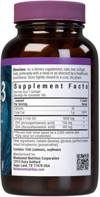 BlueBonnet Omega 3 1000mg Aceite de Salmón Salvaje - EPA DHA - 180 Cápsulas