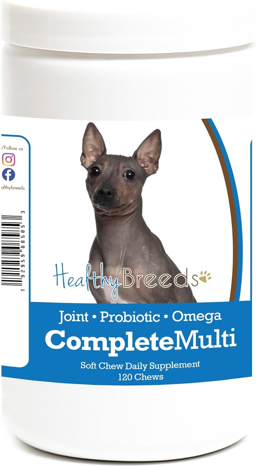 Healthy Breeds Multivitamínico Completo para Perros - 120 Masticables Blandos