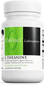 DAVINCI Labs L-Teanina - 200 mg por Servicio - 60 Cápsulas Vegetarianas