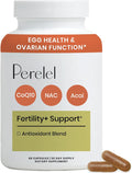 Perelel Fertility Support, Multivitamínico Antioxidante con CoQ10, NAC y Açaí, 60 Cápsulas