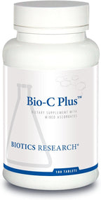 Biotics Research Bio C Plus - Vitamina C como Ascorbatos Minerales Mixtos con Bioflavonoides Cítricos, SOD y Catalasa - 100 Comprimidos