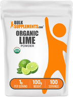 BulkSupplements.com Polvo de Lima Orgánico - 500g