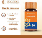 Biogetica Reginmune - Complemento de Apoyo Inmunitario Natural con Zinc, Magnesio y Equinácea - Cápsulas Veganas - 80 Unidades