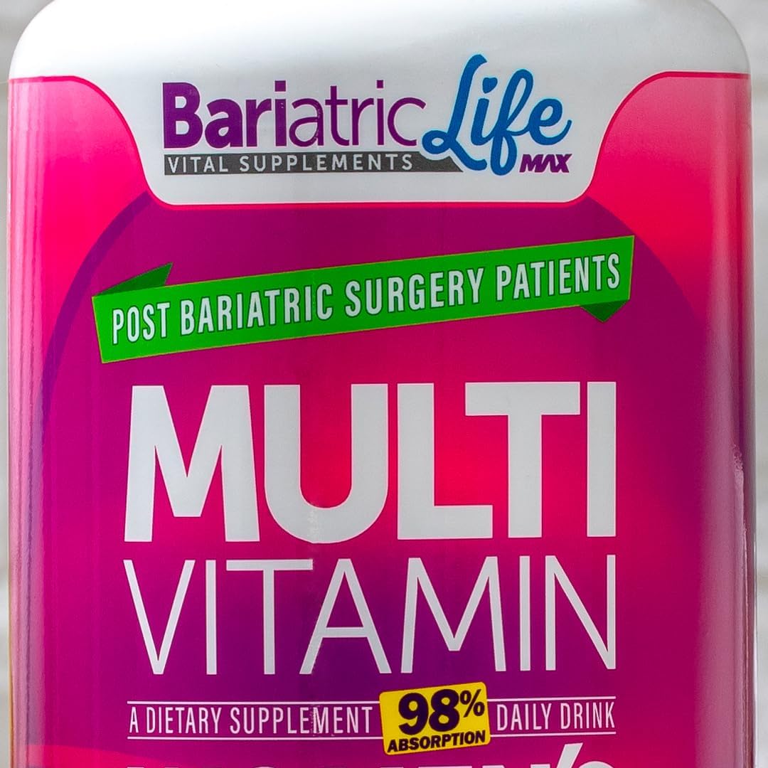 Multivitamínico Bariátrico para Mujeres con Hierro, Fórmula Post-Cirugía Completa, Sin Azúcar | Bariatric Life Max
